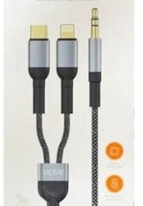 VIDVIE 2-in-1-Aux-Kabel mit geflochtenem Draht AL1113